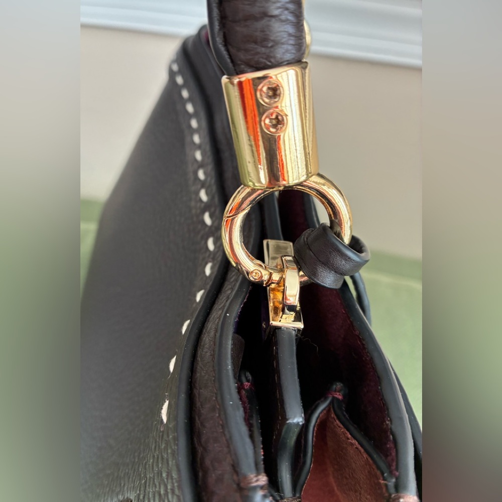 Radley London Bedford Row Open TopTwo-Tone Leather Satchel - Picture 7 of 13